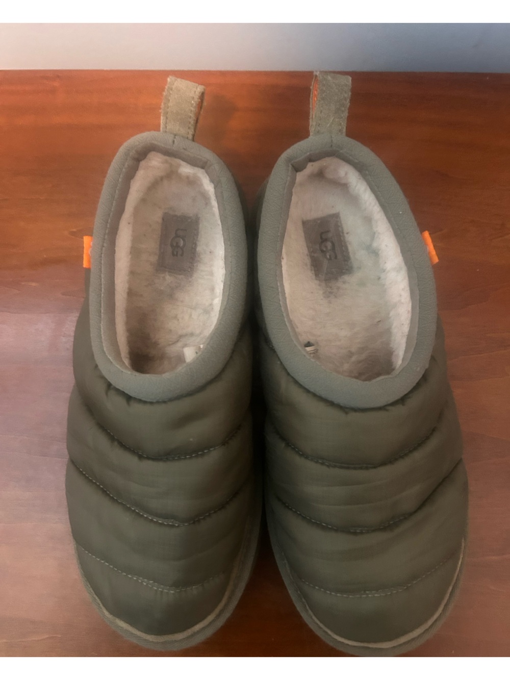 UGG Tasman LTA Burnt olive Puffer Slip-On Slippers in Olive size 6